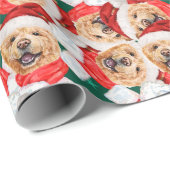 Grappig Chow Chow Kerstpatroon Cadeaupapier (Rol Hoek)