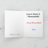 Grappig Chrismukkah Shmendrik Wenskaart Feestdagen Kaart (Binnen)