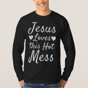 Grappig christelijk cadeau voor vrouwen Jezus houd T-shirt