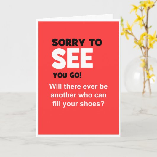 Grappig Christelijk collega vaarwel Kaart (Gele Bloem)