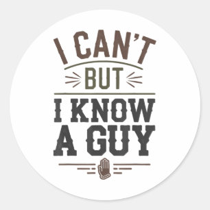 Grappig Christelijk dat ik niet kan, maar ik ken e Ronde Sticker