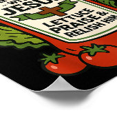 Grappig christelijk geloof Ketchup grap Op de hoog Poster (Hoek)