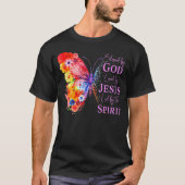 Grappig Christelijk Gezegde Ik hou van Jesus Maar  T-shirt (Voorkant)