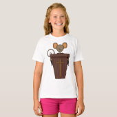 Grappig christelijk kerk muis karakter t-shirt (Voorkant volledig)