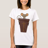 Grappig christelijk kerk muis karakter t-shirt (Voorkant)