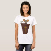 Grappig christelijk kerk muis karakter t-shirt (Voorkant volledig)