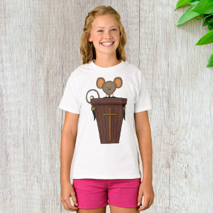 Grappig christelijk kerk muis karakter t-shirt