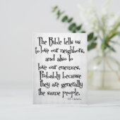 Grappig Christelijk Religieuze Citaat GK Chesterto Briefkaart (Staand voorkant)