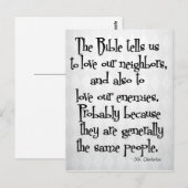 Grappig Christelijk Religieuze Citaat GK Chesterto Briefkaart (Voorkant / Achterkant)