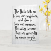 Grappig Christelijk Religieuze Citaat GK Chesterto Kaart (Gele Bloem)