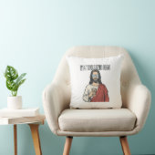 Grappig christelijk vader citaat vintage kussen (Stoel)
