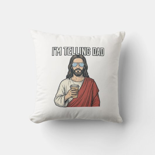Grappig christelijk vader citaat vintage kussen (Voorkant)