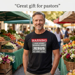Grappig christelijk waarschuwingsgrafisch T-shirt