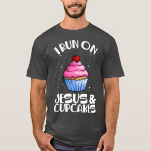 Grappig Christelijke Baker Gift Cupcakes Jesus Bak T-shirt