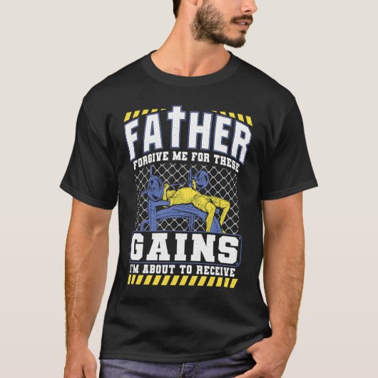 Grappig Christelijke gym die grappige krachtophef  T-shirt (Voorkant)
