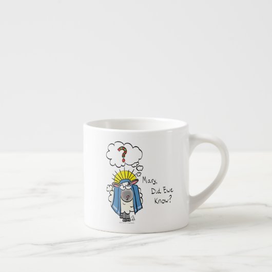 Grappig Christelijke kerststaartschapen Espresso Kop (Rechts)