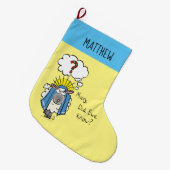 Grappig Christelijke kerststaartschapen Grote Kerstsok (Voorkant (Hangend))