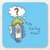 Grappig Christelijke kerststaartschapen Kartonnen Onderzetters (Voorkant)