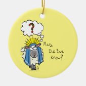 Grappig Christelijke kerststaartschapen Keramisch Ornament (Voorkant)
