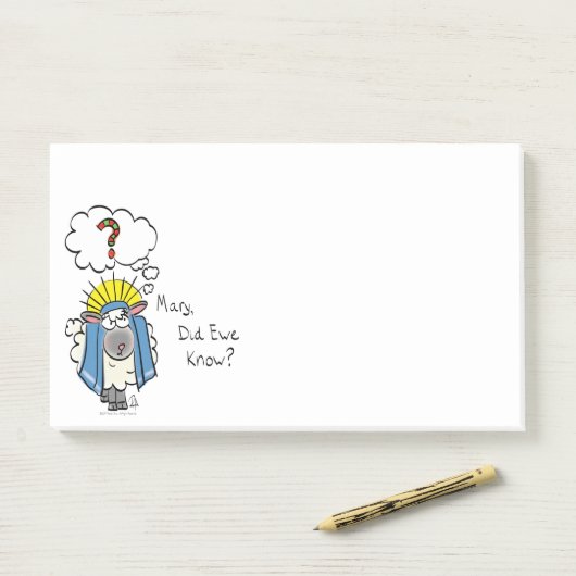 Grappig Christelijke kerststaartschapen Post-it® Notes (Op bureau)