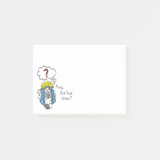Grappig Christelijke kerststaartschapen Post-it® Notes (Voorkant)