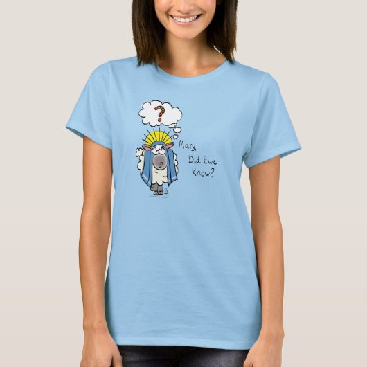 Grappig Christelijke kerststaartschapen T-shirt (Voorkant)