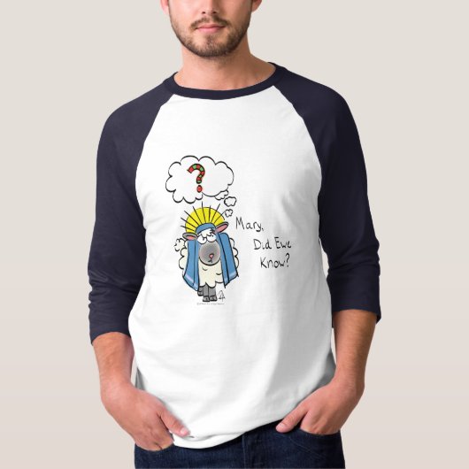 Grappig Christelijke kerststaartschapen T-shirt (Voorkant)