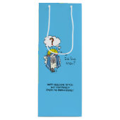 Grappig Christelijke kerststaartschapen Wijn Cadeautas (Voorkant)