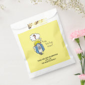 Grappig Christelijke kerststaartschapenkap-Cartoon Bedankzakje (Gezegeld)