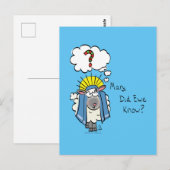 Grappig Christelijke kerststaartschapenkap-Cartoon Briefkaart (Voorkant / Achterkant)