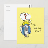 Grappig Christelijke kerststaartschapenkap-Cartoon Briefkaart (Voorkant / Achterkant)