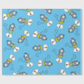 Grappig Christelijke kerststaartschapenkap-Cartoon Cadeaupapier (Vlak)