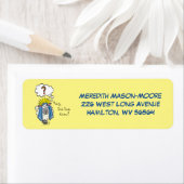 Grappig Christelijke kerststaartschapenkap-Cartoon Etiket (Insitu)