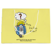 Grappig Christelijke kerststaartschapenkap-Cartoon Groot Cadeauzakje (Voorkant)