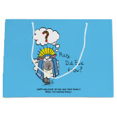 Grappig Christelijke kerststaartschapenkap-Cartoon Groot Cadeauzakje (Voorkant)