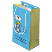 Grappig Christelijke kerststaartschapenkap-Cartoon Klein Cadeauzakje (Achterkant Gekanteld)