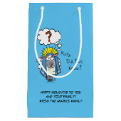 Grappig Christelijke kerststaartschapenkap-Cartoon Klein Cadeauzakje (Voorkant)