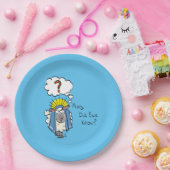 Grappig Christelijke kerststaartschapenkap-Cartoon Papieren Bordje (Feest)