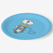 Grappig Christelijke kerststaartschapenkap-Cartoon Papieren Bordje (Gekanteld)