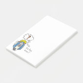 Grappig Christelijke kerststaartschapenkap-Cartoon Post-it® Notes (Schuin)
