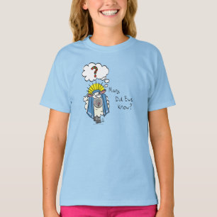 Grappig Christelijke kerststaartschapenkap-Cartoon T-shirt