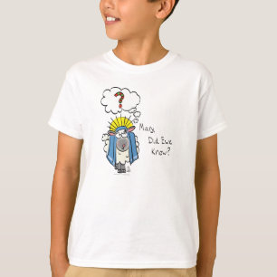 Grappig Christelijke kerststaartschapenkap-Cartoon T-shirt