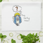 Grappig Christelijke kerststaartschapenkap-Cartoon Theedoek (Gevouwen)