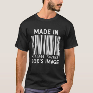 Grappig Christelijke streepjescode - gemaakt in he T-shirt