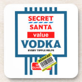 Grappig Christmas Wodka label Bier Onderzetter (Voorkant)