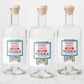 Grappig Christmas Wodka label Likeurfles Etiket (Flessen)
