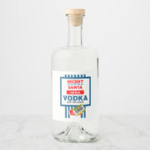 Grappig Christmas Wodka label Likeurfles Etiket (Voorkant)