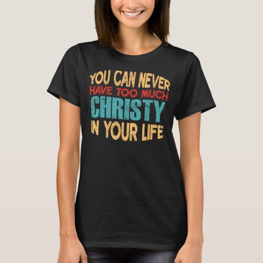 Grappig Christy gepersonaliseerd T-shirt Voornaam (Voorkant)