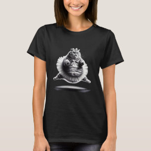 Grappig Chubby Ballet Kitty Cat met een Tutu Danci T-shirt