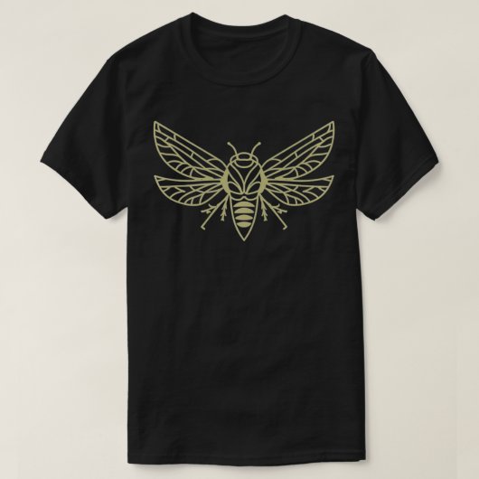 Grappig Cicada Bug Insect Zomer Natuur Lover Graph T-shirt (Design voorkant)